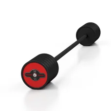 Штанга обгумована Marbo Sport 55кг, глянець червоний